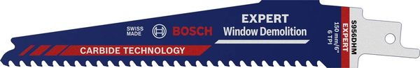 Bosch Accessories 2608900385 EXPERT ‘Window Demolition’ S 956 DHM Säbelsägeblatt, 1 Stück Sägeblatt-Länge 150 mm 1 St.