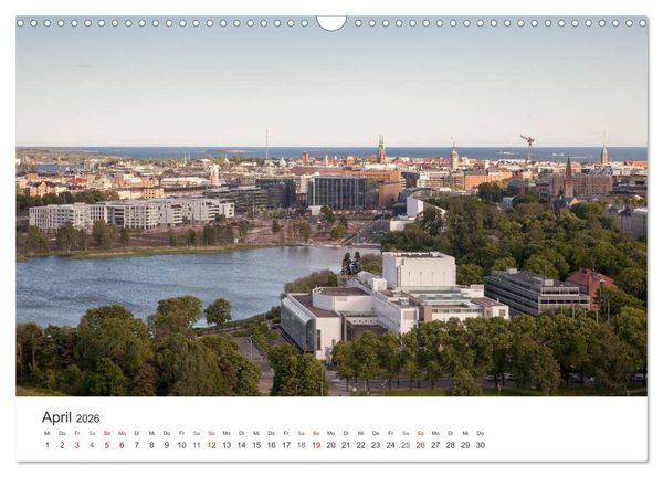 Produktbild: Helsinki - Hauptstadt am Finnischen Meerbusen (Wandkalender 2026 DIN A3 quer), CALVENDO Monatskalender