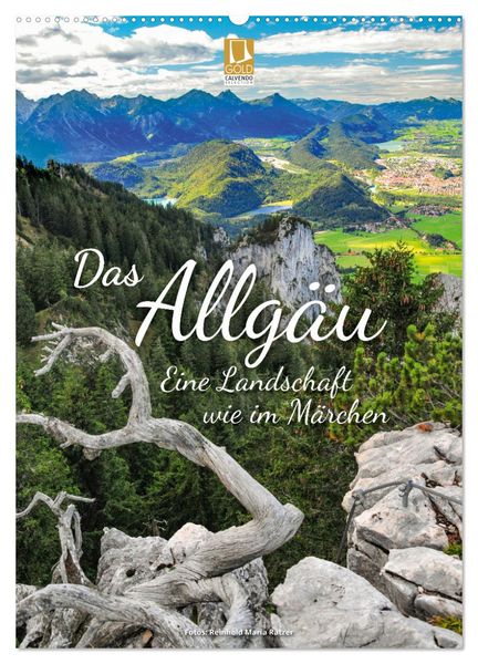 Das Allgäu – eine Landschaft wie im Märchen (Wandkalender 2025 DIN A2 hoch), CALVENDO Monatskalender