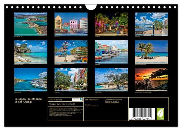Produktbild: Cura&ccedil;ao - bunte Insel in der Karibik (Wandkalender 2026 DIN A4 quer), CALVENDO Monatskalender