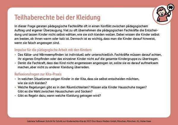 Produktbild: Schritt f&uuml;r Schritt zur Kinderrechte-Kita