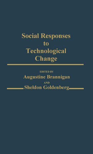 Produktbild: Social Responses to Technological Change