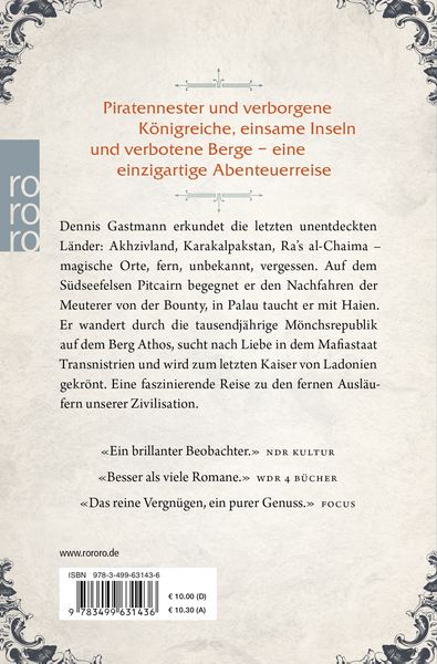 Produktbild: Atlas der unentdeckten L&auml;nder
