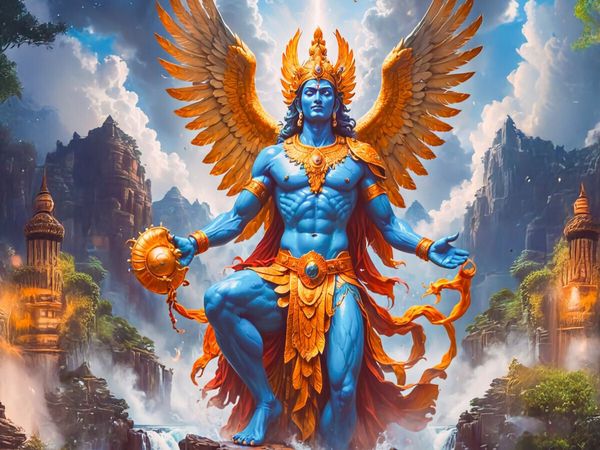 Produktbild: CALVENDO Puzzle Garuda, riesiger Vogelmensch | 1000 Teile Lege-Gr&ouml;&szlig;e 64x48cm Foto-Puzzle f&uuml;r gl&uuml;ckliche Stunden