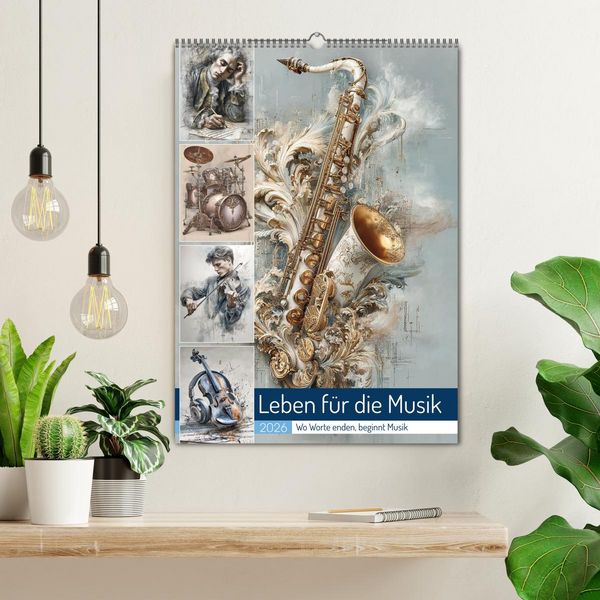 Produktbild: Leben f&uuml;r die Musik (Wandkalender 2026 DIN A2 hoch), CALVENDO Monatskalender