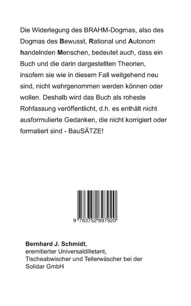 Produktbild: BauS&Auml;TZE: Das BRAHM-Dogma und seine Widerlegung