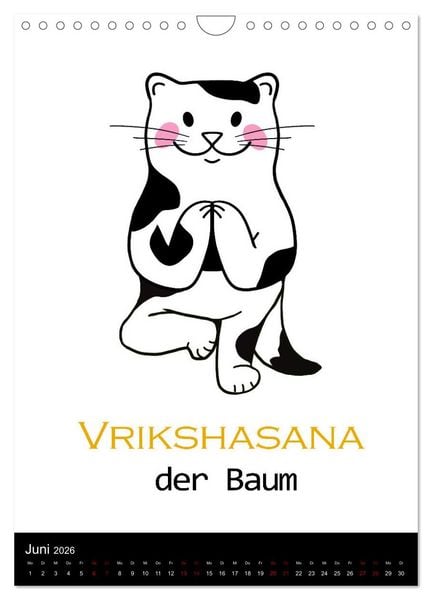 Produktbild: Yogakatzen - ganz entspannt im Hier und Jetzt (Wandkalender 2026 DIN A4 hoch), CALVENDO Monatskalender