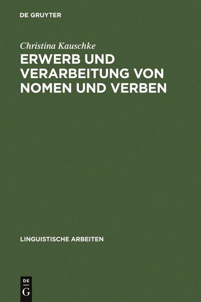 Produktbild: Erwerb und Verarbeitung von Nomen und Verben