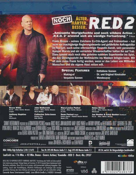 Produktbild: R.E.D. 2 - Noch &Auml;lter. H&auml;rter. Besser