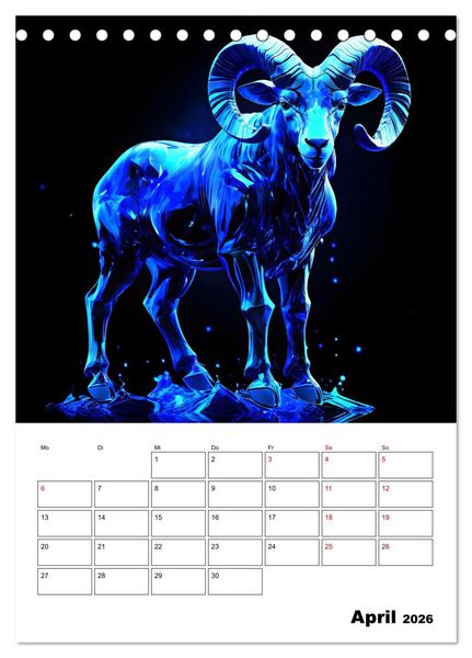 Produktbild: Die Konstellationen der Sterne (Tischkalender 2026 DIN A5 hoch), CALVENDO Monatskalender