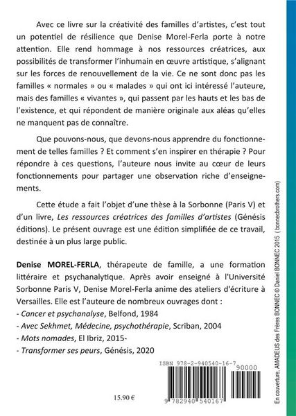 Produktbild: La cr&eacute;ativit&eacute; th&eacute;rapeutique des familles d'artistes