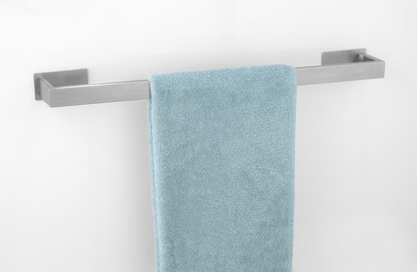 Produktbild: Turbo-Loc&reg; Badetuchstange Uno Mod. Genova Matt 60 cm, Befestigen ohne bohren mit Klebepad-System
