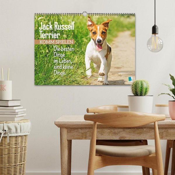 Produktbild: Jack Russell Terrier: Komm spielen (Wandkalender 2026 DIN A3 quer), CALVENDO Monatskalender