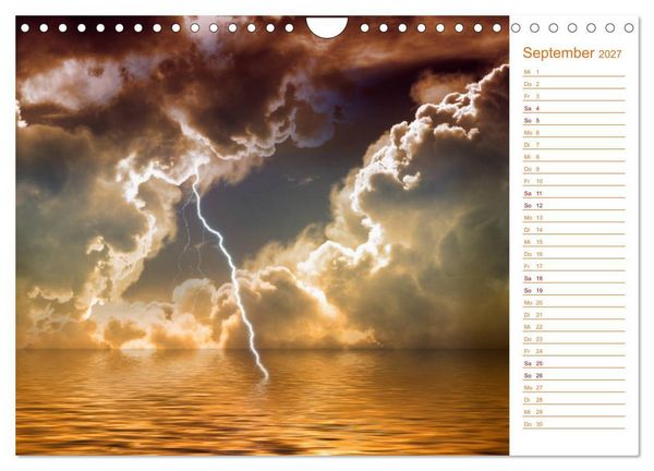 Produktbild: Faszination Blitze beeindruckende Fotos (Wandkalender 2027 DIN A4 quer), CALVENDO Monatskalender