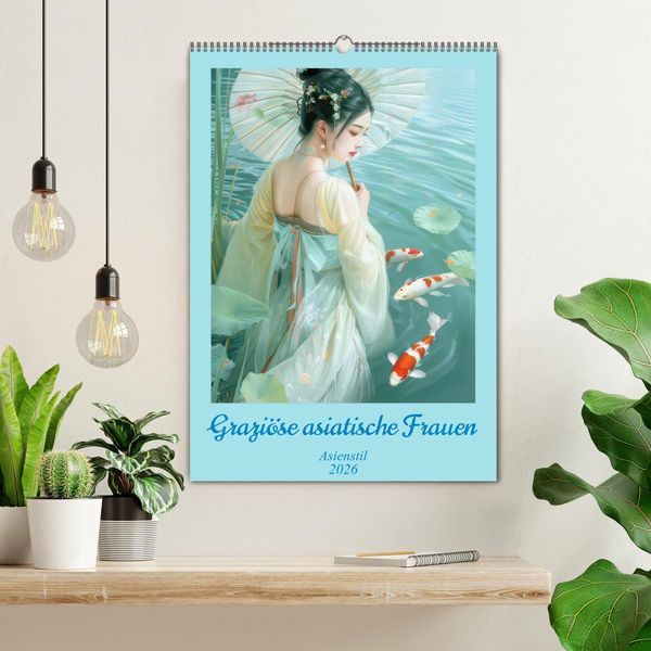 Produktbild: Grazi&ouml;se asiatische Frauen - Asienstil (Wandkalender 2026 DIN A2 hoch), CALVENDO Monatskalender