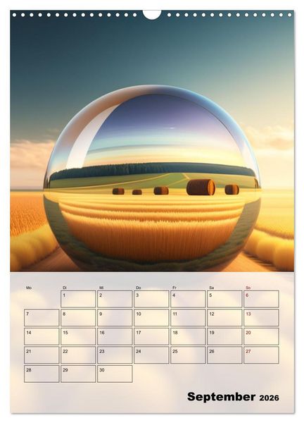 Produktbild: Gespiegelte Landschaft (Wandkalender 2026 DIN A3 hoch), CALVENDO Monatskalender