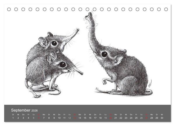 Produktbild: TIERONISCH (Tischkalender 2026 DIN A5 quer), CALVENDO Monatskalender