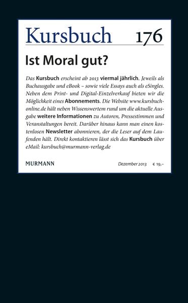 Produktbild: Kursbuch Nr. 176