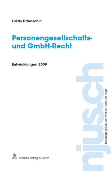 Produktbild: Personengesellschafts- und GmbH-Recht, Entwicklungen 2009