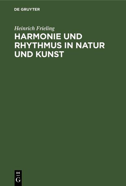 Produktbild: Harmonie und Rhythmus in Natur und Kunst