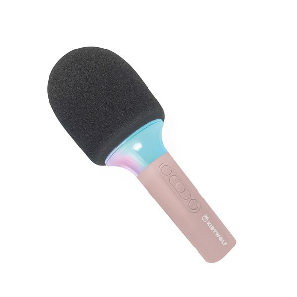 Produktbild: KIDYWOLF - Mikrofon Bluetooth mit Licht rosa