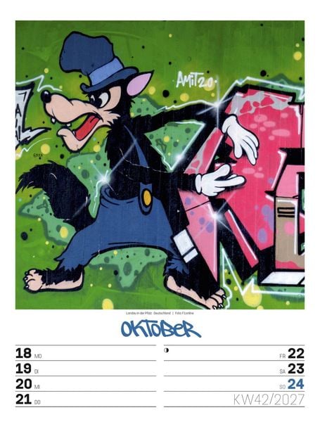 Produktbild: Street Art Wochenplaner Kalender 2027