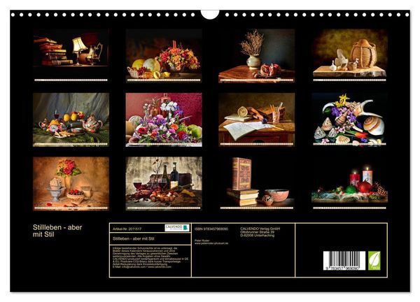 Produktbild: Stillleben - aber mit Stil (Wandkalender 2026 DIN A3 quer), CALVENDO Monatskalender