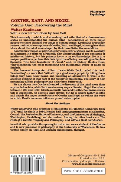 Produktbild: Goethe, Kant, and Hegel