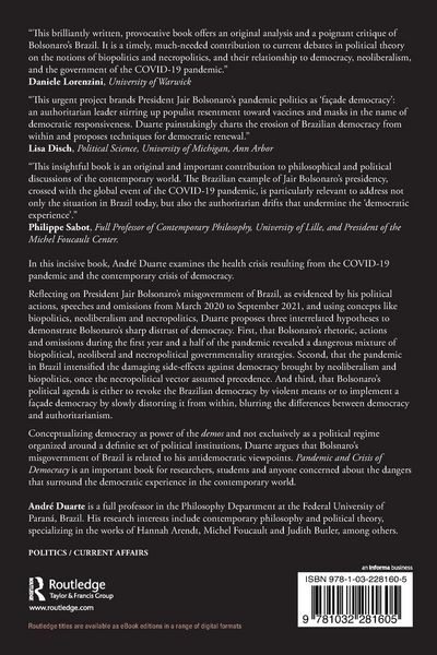 Produktbild: Pandemic and Crisis of Democracy
