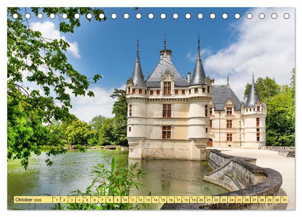 Produktbild: Ch&acirc;teaux. Im Tal der Loire (Tischkalender 2026 DIN A5 quer), CALVENDO Monatskalender