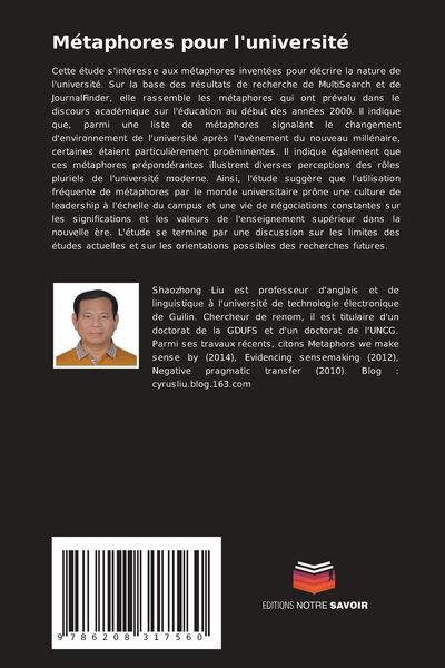 Produktbild: M&eacute;taphores pour l'universit&eacute;