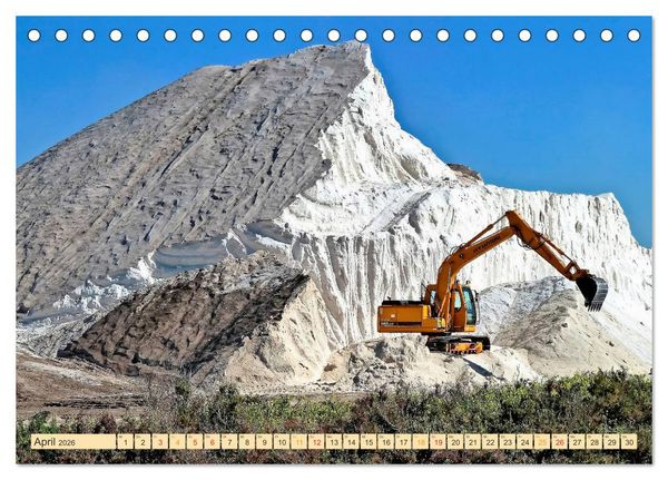 Produktbild: Bagger - kraftvolle Arbeitsmaschinen (Tischkalender 2026 DIN A5 quer), CALVENDO Monatskalender
