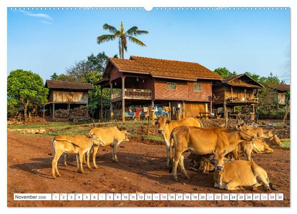 Produktbild: S&uuml;dostasien - Laos (hochwertiger Premium Wandkalender 2026 DIN A2 quer), Kunstdruck in Hochglanz