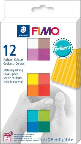 Modelliermasse FIMO® soft Materialpackung Brilliant ColoursSet Model clay FIMO