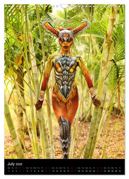 Produktbild: Equatorial Guinea Bodypainting Festival - Origins (Wall Calendar 2026 DIN A3 portrait), CALVENDO 12 Month Wall Calendar