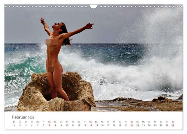 Produktbild: Akt und Meer (Wandkalender 2026 DIN A3 quer), CALVENDO Monatskalender
