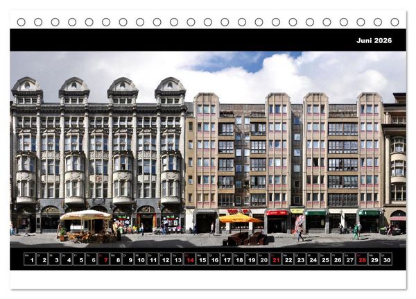 Produktbild: Leipzig Fassade 2026 (Tischkalender 2026 DIN A5 quer), CALVENDO Monatskalender
