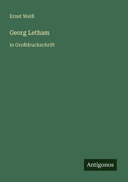 Produktbild: Georg Letham