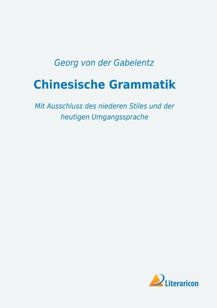 Produktbild: Chinesische Grammatik