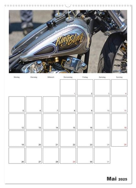 Produktbild: Best of Harley-Davidson Custom-Style 2025 (hochwertiger Premium Wandkalender 2025 DIN A2 hoch), Kunstdruck in Hochglanz