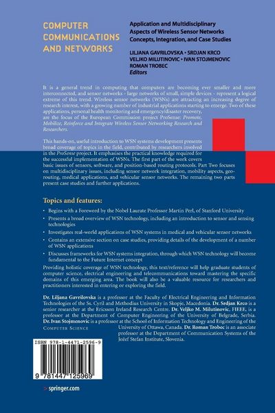 Produktbild: Application and Multidisciplinary Aspects of Wireless Sensor Networks