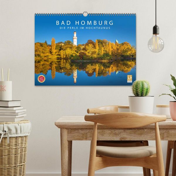 Produktbild: Bad Homburg - Die Perle im Hochtaunus (Wandkalender 2026 DIN A3 quer), CALVENDO Monatskalender
