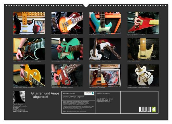 Produktbild: Gitarren und Amps - abgerockt (Wandkalender 2026 DIN A2 quer), CALVENDO Monatskalender