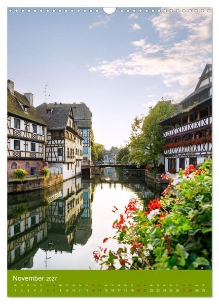Produktbild: Zeitloses Strasbourg. Kan&auml;le, Fachwerk und els&auml;ssisches Flair (Wandkalender 2027 DIN A3 hoch), CALVENDO Monatskalender