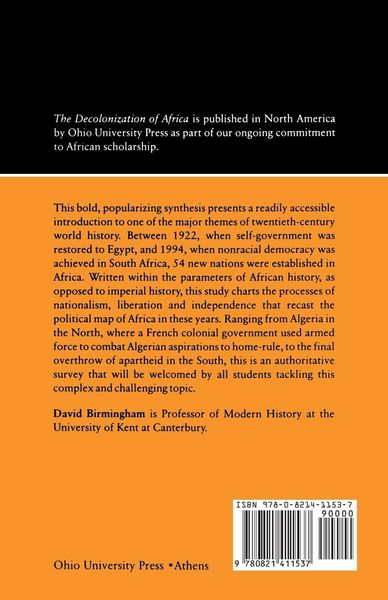 Produktbild: The Decolonization Of Africa
