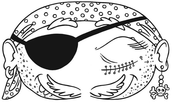 Produktbild: Lustige Masken zum Ausmalen