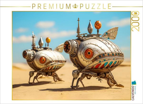 Produktbild: CALVENDO Puzzle Luftschiff-Fantasie | 2000 Teile Lege-Gr&ouml;&szlig;e 90x67cm Foto-Puzzle f&uuml;r gl&uuml;ckliche Stunden