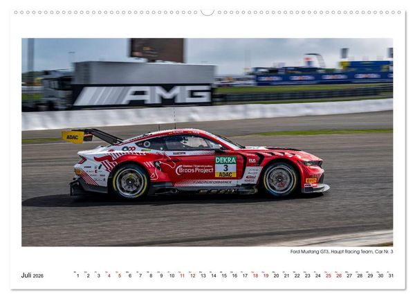 Produktbild: Wilde Mustangs am N&uuml;rburgring (Wandkalender 2026 DIN A2 quer), CALVENDO Monatskalender