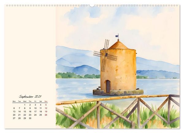Produktbild: Round trip through Tuscany (High Quality Premium Wall Calendar 2027 DIN A2 landscape),CALVENDO 12 Month Wall Calendar