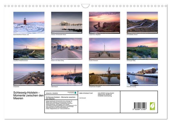 Produktbild: Schleswig-Holstein - Momente zwischen den Meeren (Wandkalender 2027 DIN A3 quer), CALVENDO Monatskalender